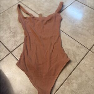 SKIMS Brown Bodysuit xsmall NEW w tags